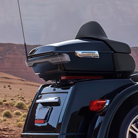 XMT-MOTO King Pack Trunk LED Brake Tail Light Accent For Harley Tour Pak Touring 14-25,Smoke Lens/Red LED/Black Housing