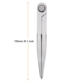 QUARKZMAN Navigation Divider 6 Inch 150mm Adjustable Straight Pattern Divider Compass for Metalworking, Geometry Drawing, Woodworking
