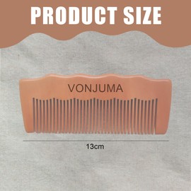 VONJUMA Birth Comb, Labor Comb, Made of Wood, Birth Comb, Sandalwood, Natural Birth Comb, Labor and Delivery Utensils, Pregnancy Gift for Pregnant Women, with Fabric Bag, 13 x 5.2 cm