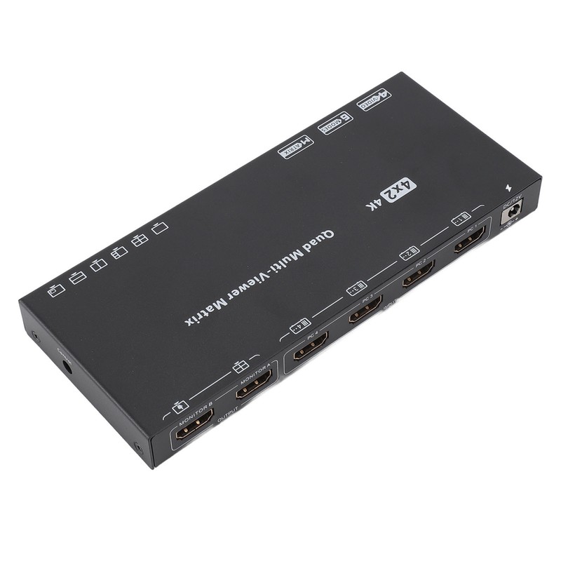 4K 30Hz HD Multimedia Interface Switch Splitter with Remote 6