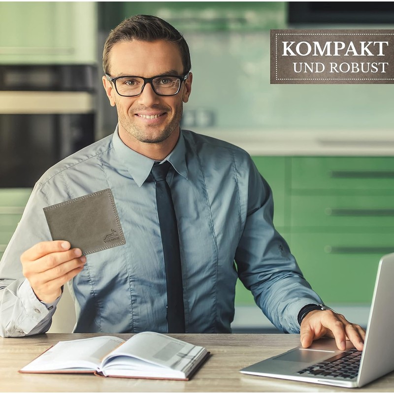 Slim genuine leather wallet especially comfortable simple and extra sturdy