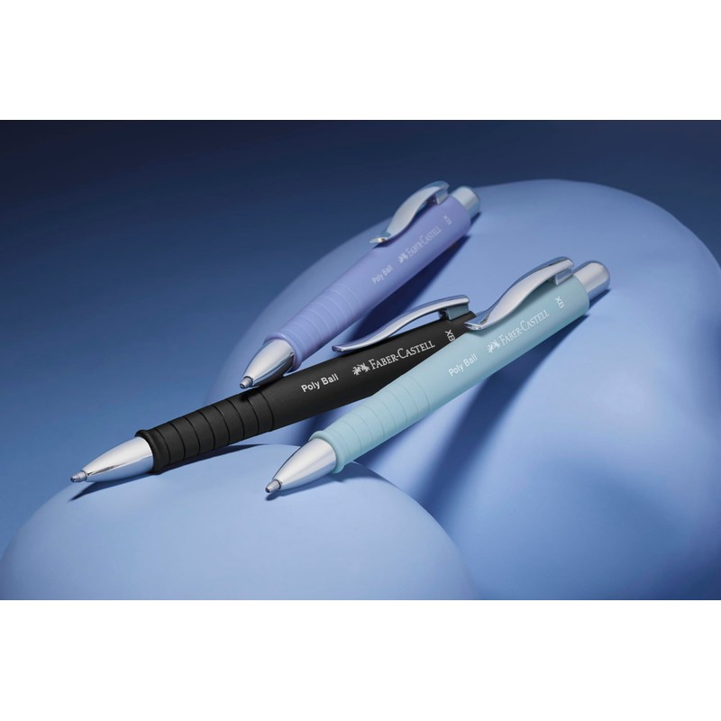 Faber-Castell 205271 Poly Ball Pale Iris Ballpoint Pen, Pack of