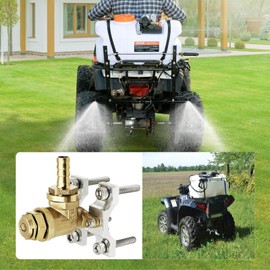 2PCS Boomless Spray Nozzle,#10#12 Orifices Brass Boomless Broadcast Nozzle for ATV Spot Sprayer Up to 31 feet scanning range, Compatible with Multi-Purpose ATV/UTV Tank Sprayer for Lawn & Garden,Farm.
