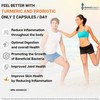 Turmeric Curcumin & Probiotic Capsules - 1000mg (2 caps) Organic