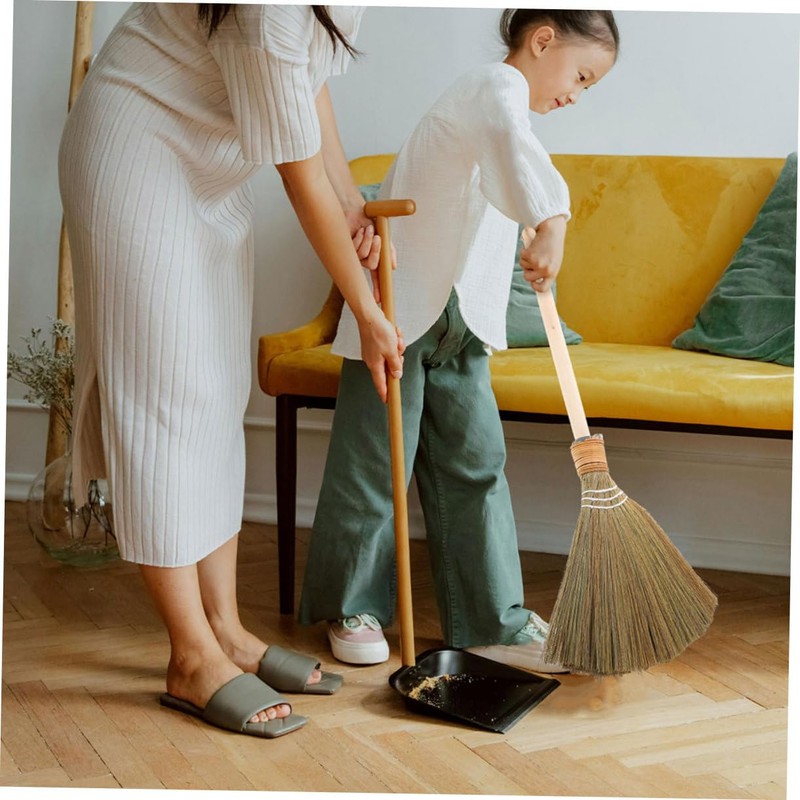 COLLBATH Multi-Purpose Sweep Broom Long Handle for Floor Cleaning Vietnamese