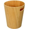 Woodquail Waste Paper Bin Home Office Basket, Made of Natural