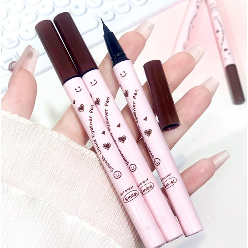Liquid Eyeliner Long-Lasting Waterproof Highly Pigmented Liner with Precise Tip