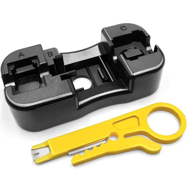 NECABLES Keystone Jack Punch Down Stand and Small Plastic Punchdown