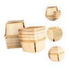 Ciieeo 10pcs Portable Wood Fruit Baskets Multi Functional Snack Storage