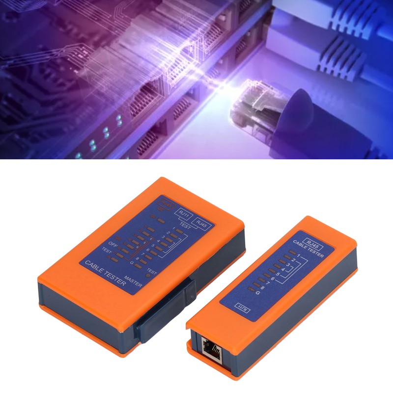 Network Cable Tester Continuity Checking Split Type Multifunctional ABS Cable