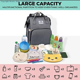 Unbranded Diaper Bag Backpack With Changing Station Baby Backpack Diaper Bag Port Green