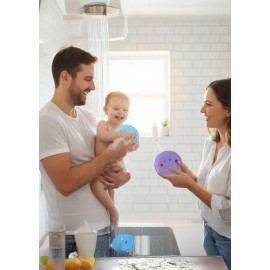 Esponja Baño Bebé Suave, Divertido, Piel Sana. Carita Feliz