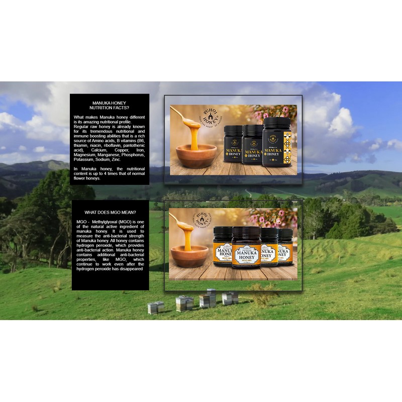 Puhoi Honey Ltd New Zealand 100% Pure Manuka Honey Mono