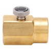 CO2 Cylinder Cartridge Adapter Household Soda Bottle Brass Refill Connector