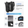 Mochila de Viaje Expandible 17-40L con Puerto USB – Impermeable,