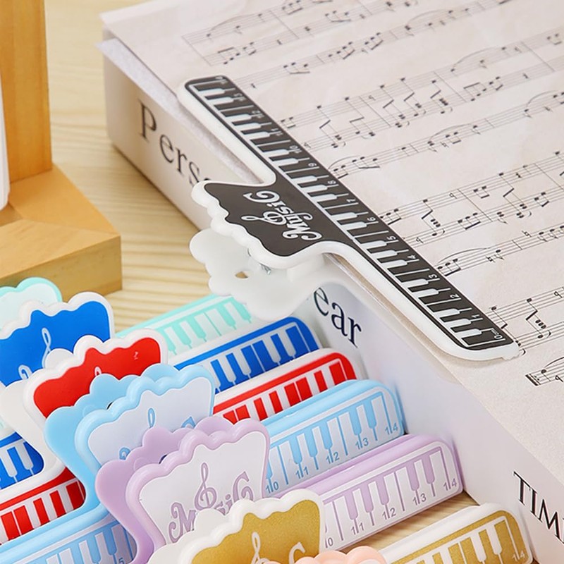Sheet Music Clips, Book Clips, Set of 4, Music Stand,