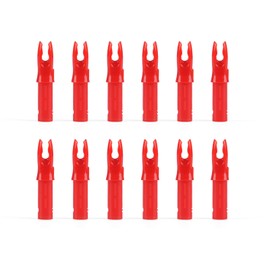 YLS 30 Pack Archery Arrow Nock ID 6.2mm/.244" Plastic Insert Arrow Nocks Tail for DIY Hunting Shooting Arrows