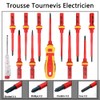 Geevorks 13-Piece Insulated Screwdriver Set Including Voltage Tester, TPR Handle,