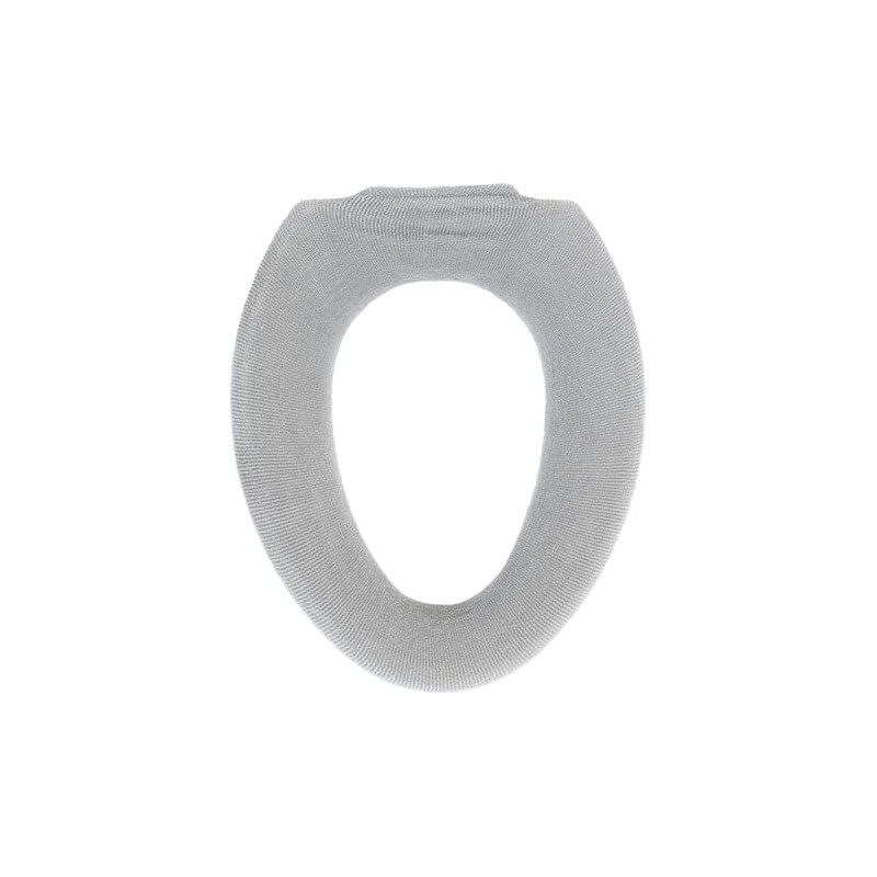 OKA Cocoon Toilet Seat Cover, O-type, Gray, O-type, Washable, Knit,