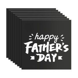 8PCS Laser Engraving Double Color ABS Sheet, 30cm * 30cm 1.3mm Thick, Two-Tone Laserable Engraving Plastic Sheets for DIY Billboards, Doorplates, Laser Artistic Product (Black Panel Carved White)