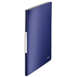 Leitz A4 Display Book, 40 Pockets, 80 Sheet Capacity, Transparent Pockets, Titan Blue, Style Range, 39590069
