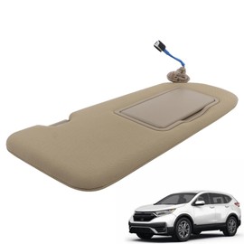 GXYWADY Left Driver & Right Passenger Side Sun Visor Beige Replacement for CR-V 2017-2022 Replacement for 83280-TLA-A12ZA Replacement for 83230-TLA-A61ZA with Lights and Mirror