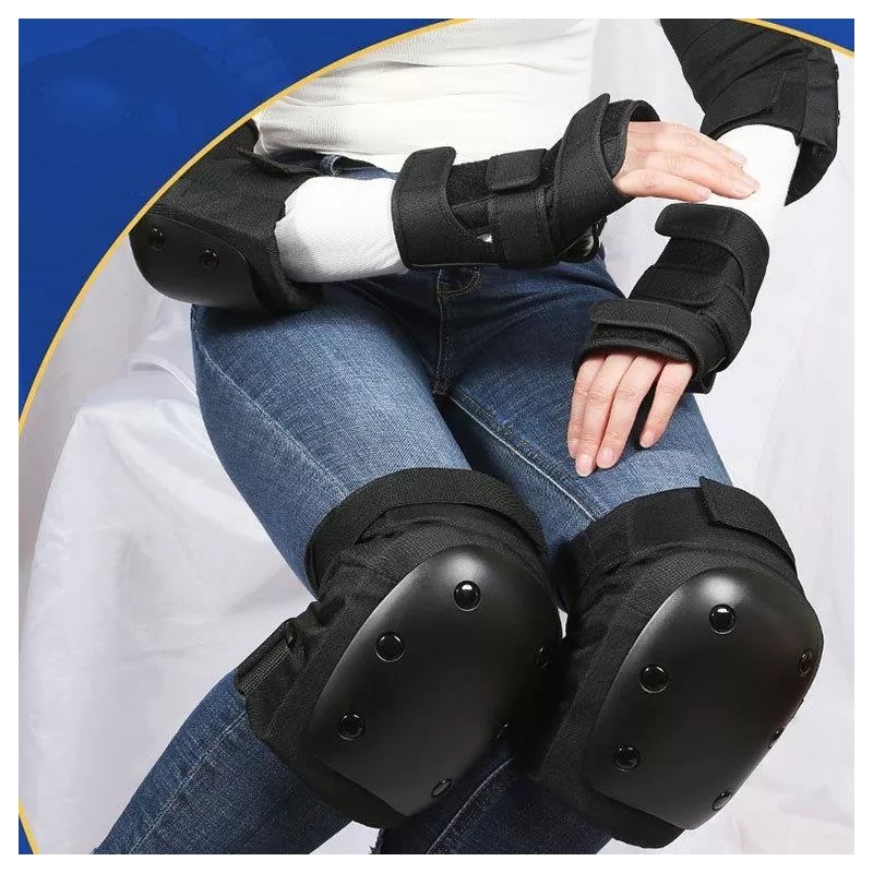 HEKE3643730 6 Pcs Coderas De Rodilla Con Protector De Muñeca