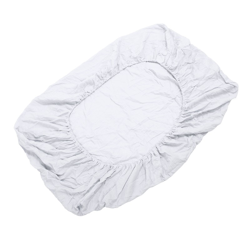 Fitted Crib Sheet Full Cotton Crinkle Fabric Soft Breathable Comfortable