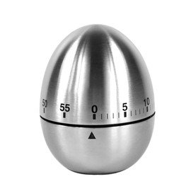 HENGBIRD Kitchen Timer, Kitchen Timer, Egg-shaped Funny Egg Timer, Stainless Steel, Rustproof, Kitchen Stopwatch, Hand Wash