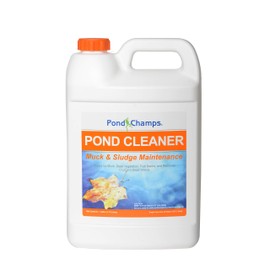 Pond Champs Pond Cleaner - Beneficial Bacteria - Safe for Koi & Gold Fish - 1 Gallon