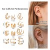 Aretes Savefree Ear Cuff 36pcs Sin Perforación Aleación Zinc Plateado