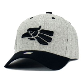 Mexican Mexico Hat Hecho En Mexico Eagle Aguila Snapback Flat Bill Baseball Cap (Heather Gray- Black)
