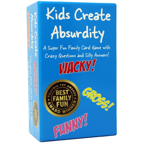 Kids Create Absurdity: Laugh Until You Cry! Wacky & Wild Fun Family Card Game for Bored Kids and Game Night