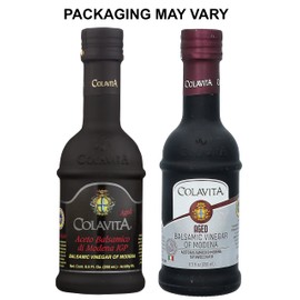 Colavita Aged Balsamic Vinegar of Modena IGP, 3 years, 8.5 Floz, Glass Bottle