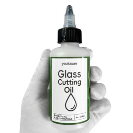 youkzuan Premium 4 oz Stained Glass Cutting Oil for Glass Cutter, Tile Cutter Oil for All Glass Cutting Tools, Bottle Cutting Supplies, Glass Repair and More