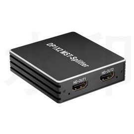 Displayport to Dual HDMI Splitter Adapter,4K60Hz MST SST Mode (Mirror Extend) hub 1 in 2 Out 2 HDMI Port for Dual Monitors,DP1.4 Display Port Splitter for Desktop, Laptop,Extend Display