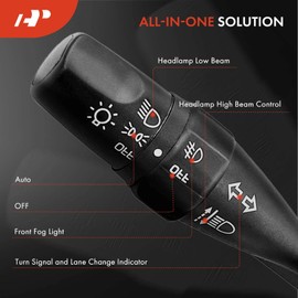 A-Premium Multifunction Switch Turn Signal Switch Headlamp Beam Fog Light Switch Compatible with 1995-2001 Nissan Altima, Frontier, Maxima, Pickup, 200SX, Sentra, Xterra, Replace # CBS1030 255401E404