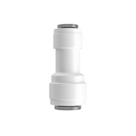 Ctyjia 1Pcs RO Water Filter Fitting, 3/8" to 1/4" Straight Quick Connect, Plastic Straight Union Coupling for RO Water System