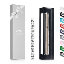 A&S Mezuzot Mezuzah Case For Door in Acrylic-Lucite Design Waterproof, Non- Kosher Scroll Included, Modern Home Decor And Protection (Black, 9 Inches)