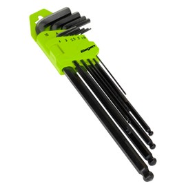 Siegen By Sealey Extra-Long Ball-End Allen Key Hex Set 9pc - S01094