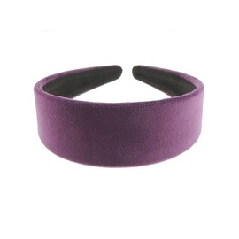 Girls Women Plush Velvet Evening 4cm Wide Winter Boho Vintage Headband Alice Band Hair Accessories Hairband Christmas Birthday Wedding Guest Gift (Burgundy)