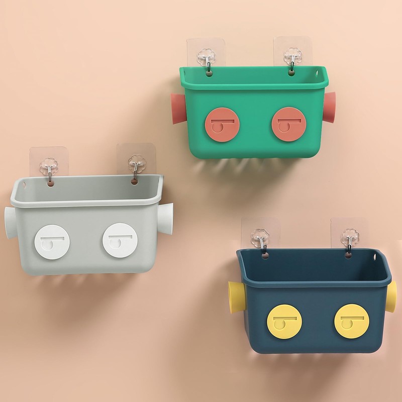 Tokokimo Bath Toy Storage, Bathroom Toy Storage, Cute Robot Shaped