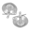 KONTONTY Plow Shoes for Snowplow Base Metal Adjustable Plow Feet