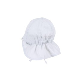 Sterntaler Unisex Children's Peaked Cap with Neck Protection, with Ties and Ear Flaps, White