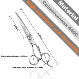 Fengliren High-end Professional Extremely Very Sharp Barber Hair Cutting Scissors Hairdresser Shears For Hair 6 Inch Haircut Scissor Made Of Dynamic Steel Alloy For Hairdressing Salon and Home Use