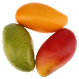 Gresorth 3pcs Artificial Lifelike Mango Decoration Fake Fruit Home Party Kitchen Table Food Show