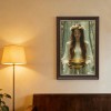 24x36 Wood Grain Gold Frame Home Made Happiness Quote for