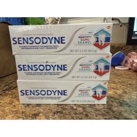 Sensodyne (3 PK) Sensitivity Gum & Enamel Mint Toothpaste 2.3oz ~EXP 6/25