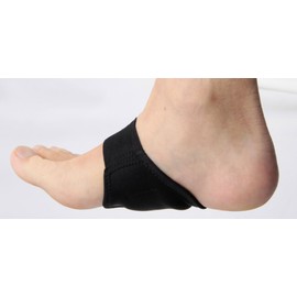 Healthpoint 1306ZBK2 Super Tsuchifushi-kun Sole Arch Supporter Set of 2 Pairs Black