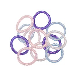 SAFIRIT Ligas para Cabello, Sets de Ligas Espiral Multicolor, Sin Uniones Metálicas, Sin Maltratar tu Cabello. (Multicolor6)